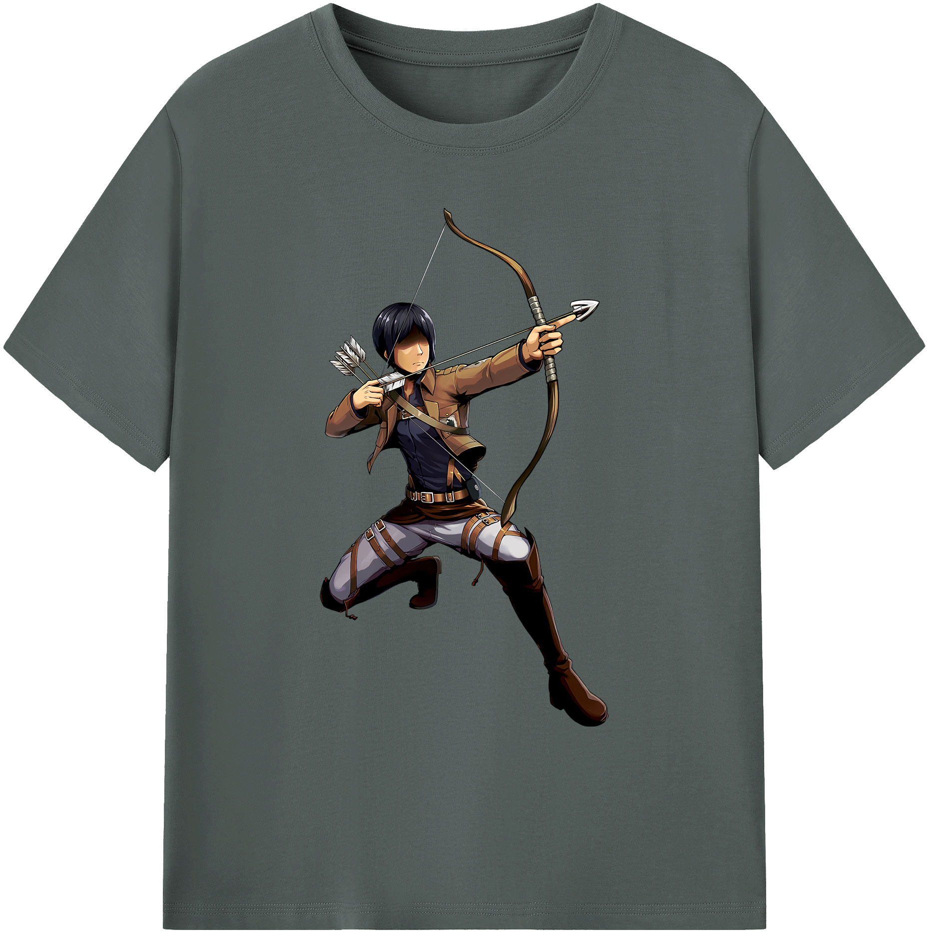 （画像用） 進撃の巨人 Attack on Titan 綿100％ メンズ半袖Tシャツ｜肌触りやわらか＆通気性